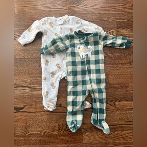 Two Fleece Onesies